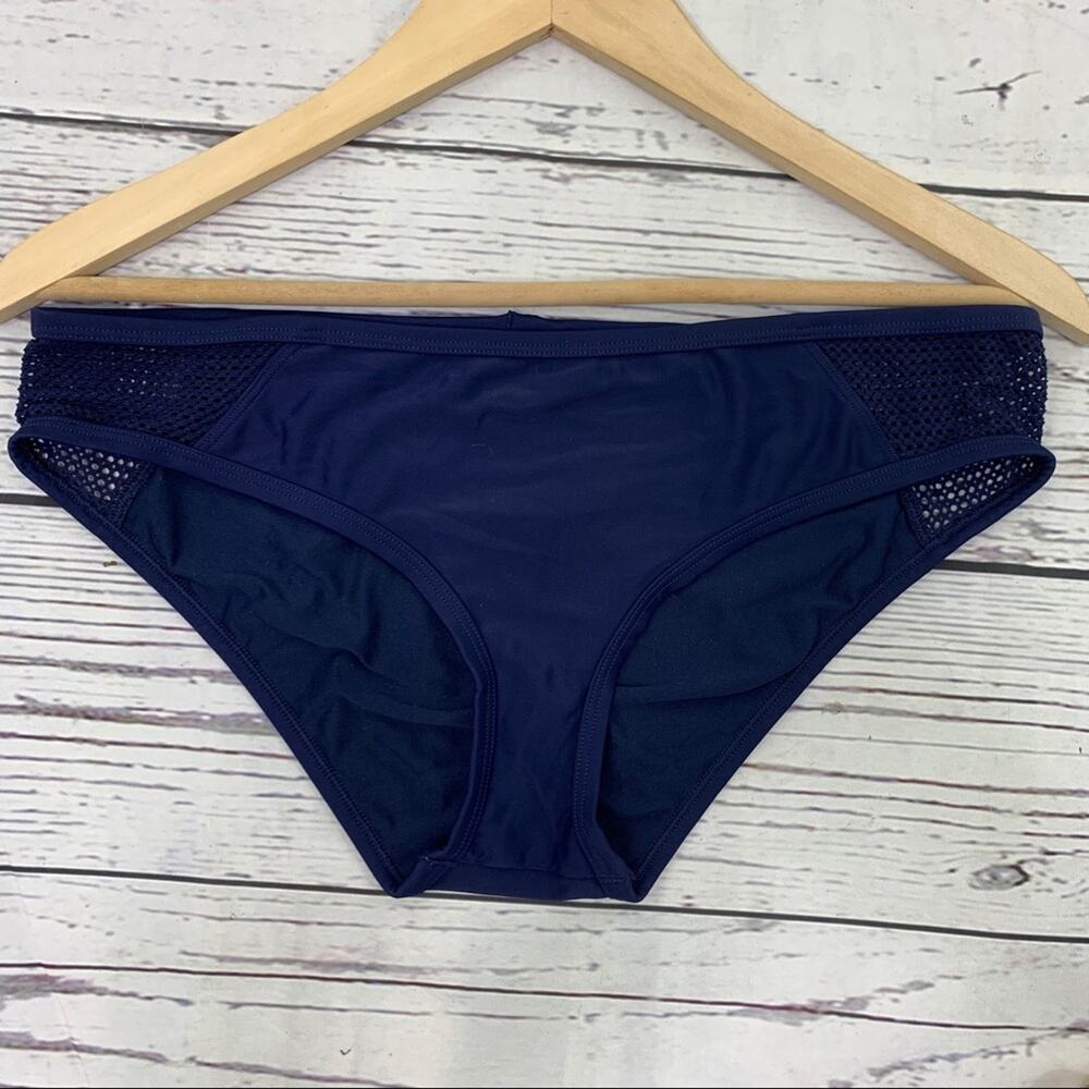 Aerie Swim Hipster navy with mesh sides Large